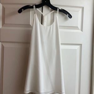 White flowy tank